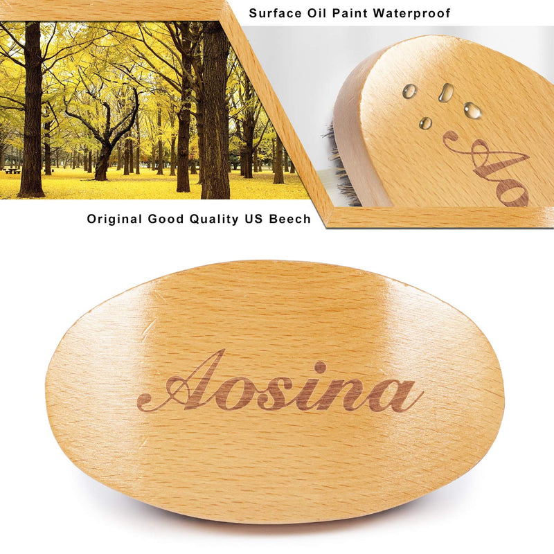 Wave Brush Medium Boar Bristles Hair brush-Designed for Thin and Normal Hair-Mens Curved Military Wave and Beard Brush-Great for 360 Waves brown/brown bristles