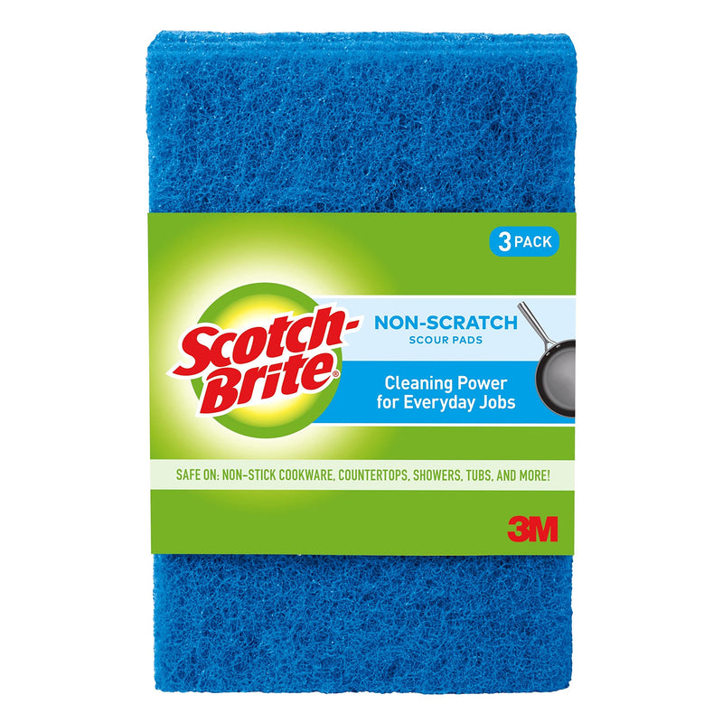 [Australia] - Scotch-Brite Non-Scratch Scour Pads, Scouring Pads for Kitchen and Dish Cleaning, 3 Pads 