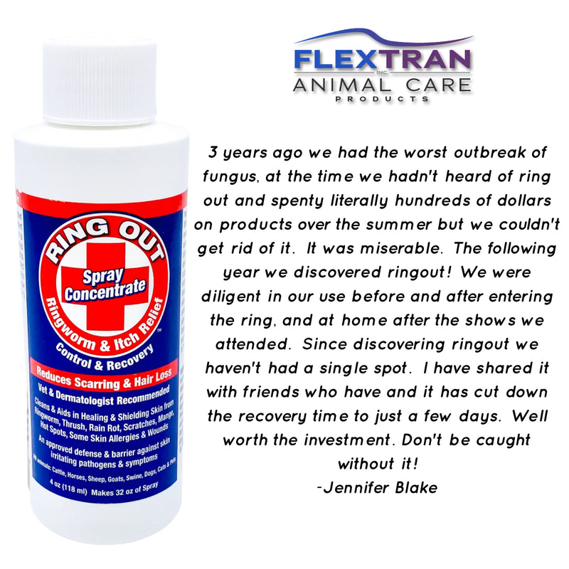 Ring Out - Control and Help Ringworm for Cats, Dogs, Sheep, Goats, Cattle, Horses, all Pets and Livestock makes 32 oz. of Spray - PawsPlanet Australia