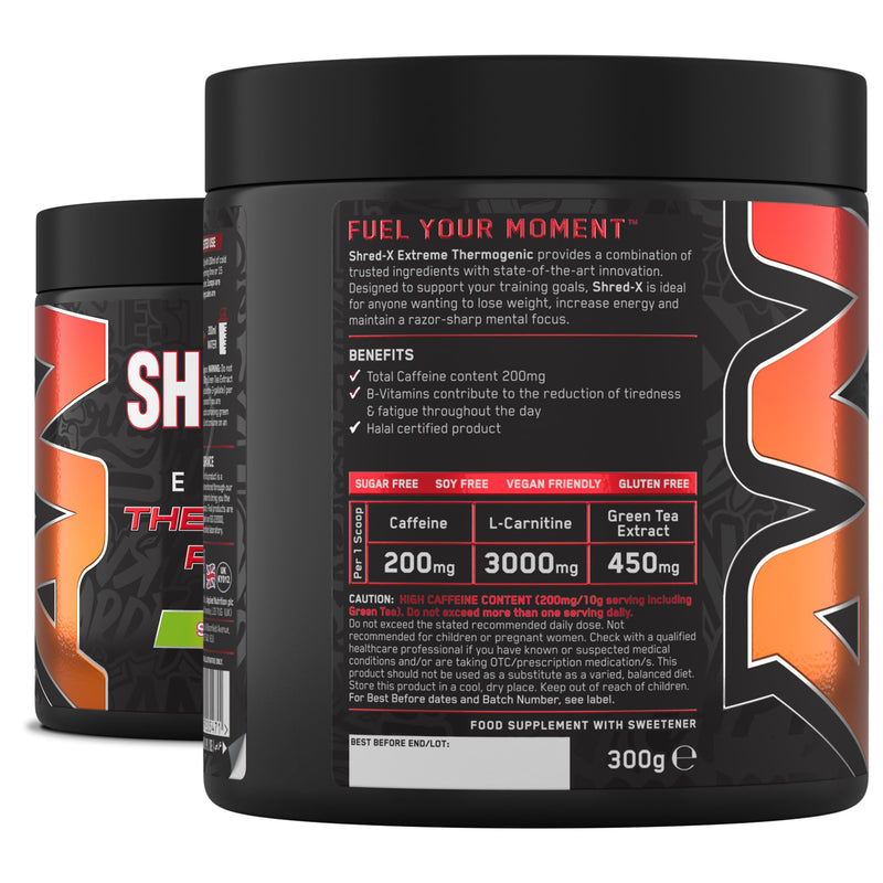 Applied Nutrition Shred X Fat Burner - ABE All Black Everything Fat Burner, Thermo Weight Management (300g - 30 Servings) (Sour Gummy Bear) Sour Gummy Bear 30 Servings (New Pack of 1)