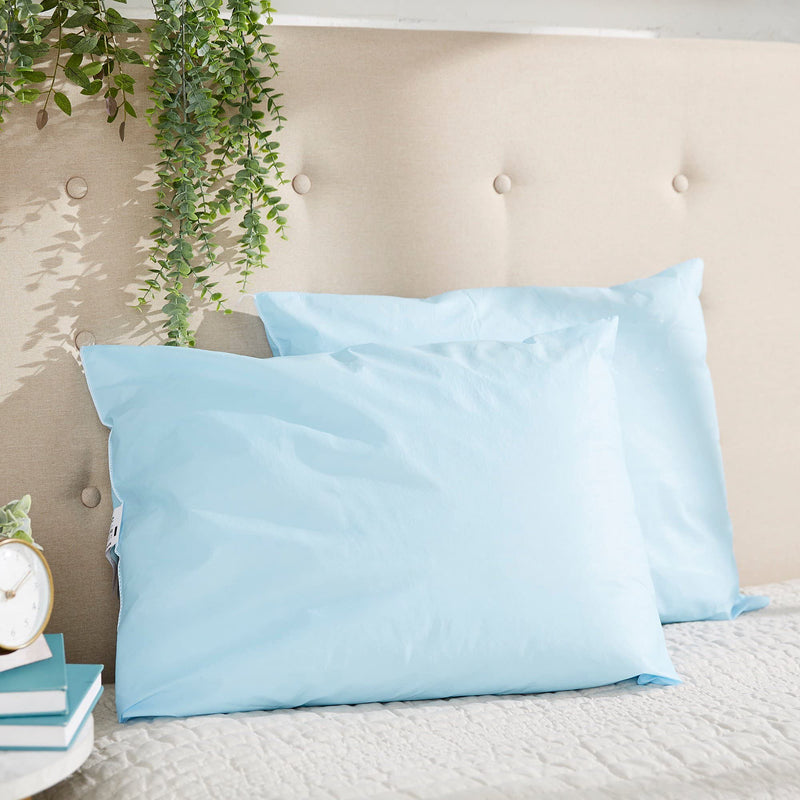 [Australia] - McKesson Medical Pillow [1 Count] Limited Reusable Hospital Bed Pillows, Fluid Moisture and Stain-Resistant, Blue, 20 in x 26 in 20 x 26 Inches (1 Count) 