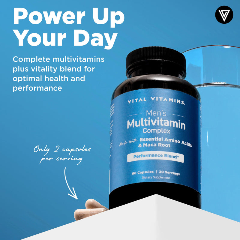 Vital Vitamins Brain Booster Plus + Men's Multivitamins