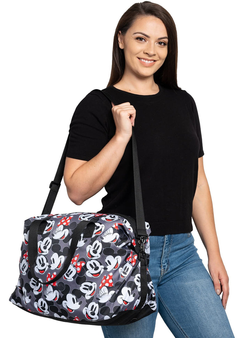 Disney Tote Duffel Bag Mickey Mouse Winnie the Pooh Stitch Weekender Travel Mickey Minnie Mouse