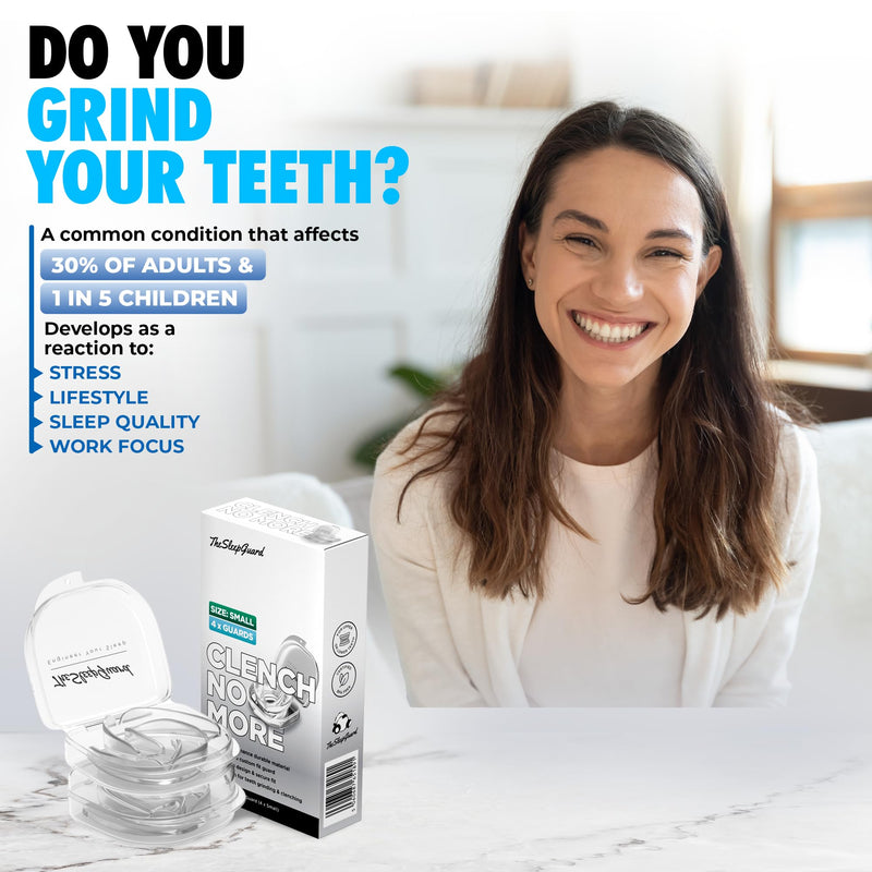 [Australia] - Mouth Guard for Clenching Teeth at Night [Pack of 4, Small Size - Women] ‚Äì Custom Night Guards for Teeth Grinding ‚Äì Nighttime Protection During Sleep for Adults 