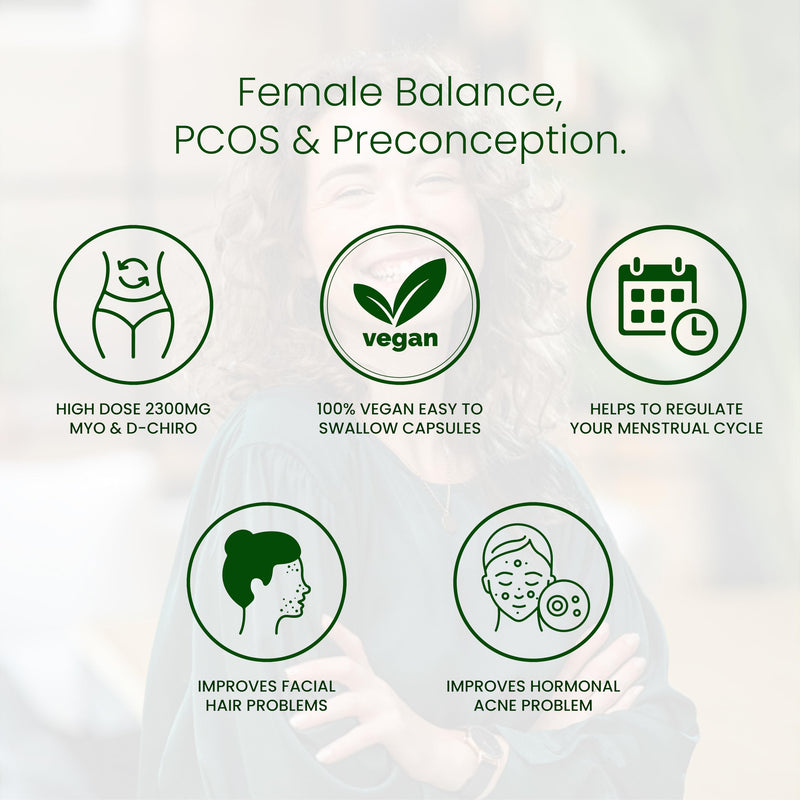 [Australia] - VED Myo & D Chiro Inositol, Myo-Inositol 2000 mg & D Chiro Inositol 300 mg 92 capsules (23 day supply) 