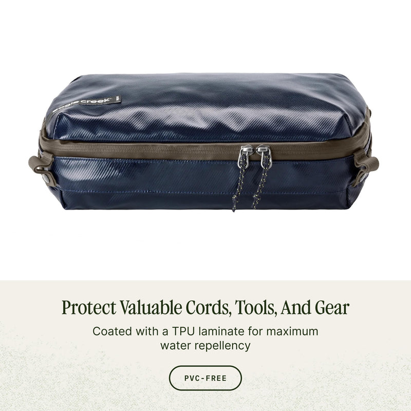 Eagle Creek Pack-It Gear Cube, Large, Atlantic Blue | Durable Packing Cube and Outdoor Travel Organizer to Keep Items Secure, Water-Resistant, Easily Attachable, Easy Gripping