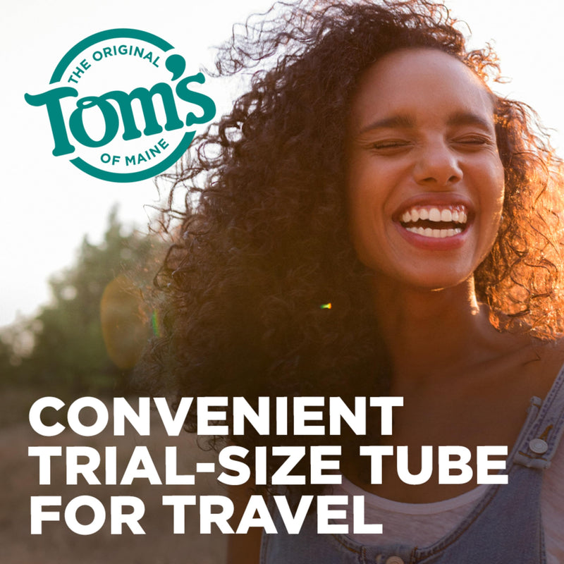 [Australia] - Tom's of Maine Fluoride-Free Antiplaque & Whitening Toothpaste, Travel Size, Peppermint, 1 oz. 12-Pack 1 Ounce (Pack of 12) 