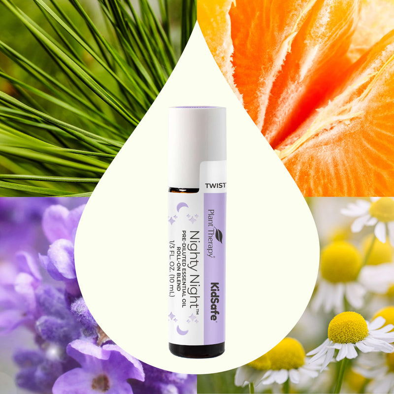 [Australia] - Plant Therapy KidSafe Nighty Night Essential Oil Blend for Sleep 10 mL (1/3 oz) Pre-Diluted Roll-On 100% Pure, Natural Aromatherapy, Therapeutic Grade 0.33 Fl Oz (Pack of 1) 