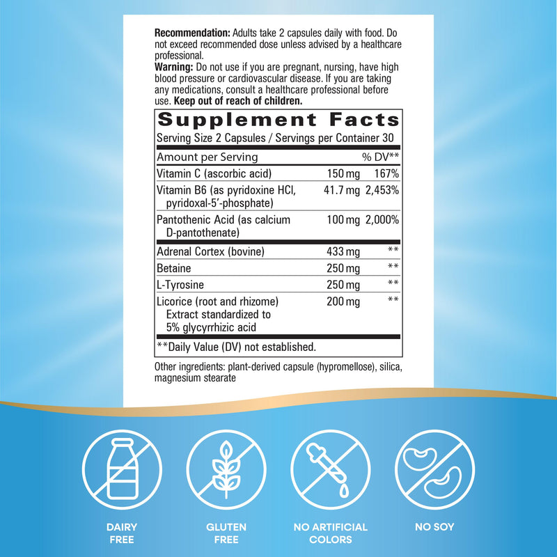 [Australia] - Nature's Way Fatigued to Fantastic! Adrenal Stress End, Stress-related Fatigue Support*, 60 Count 