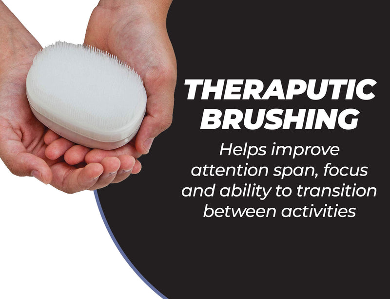 [Australia] - Wilbarger Therapy Brush, 2 Pack – Therapressure Brush for Occupational Therapy for Sensory Brushing – Designed by Patricia Wilbarger – Use as Part of the Wilbarger Brushing Protocol 