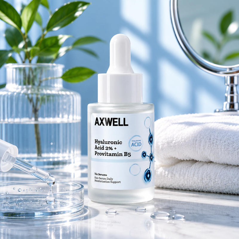 Axwell 2% Pure Hyaluronic Acid Serum for Face with Vitamin B5 – Deep Hydration, Plumping, Anti-Aging Skin Serum for Women & Men, Fragrance Free, 1.01 fl oz