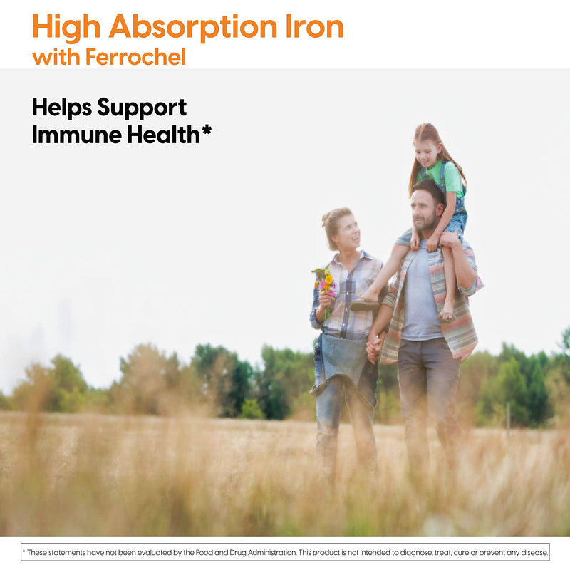 [Australia] - Doctor's Best High Absorption Iron Tablet with Ferrochel, Gentle on The Stomach, Immune Health, Blood Health, 27 mg 120 Count (Pack of 1) 