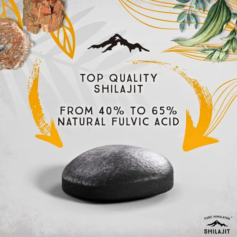 [Australia] - Pure Himalayan Shilajit Dry Drops, 100% Pure Natural Shilajit, Grade A, Max Potency 85+ Clean Trace Minerals & Fulvic Acid for Energy, Metabolism & Immune Support Supplement for Men & Women (120 tabs) 120 Count (Pack of 1) 