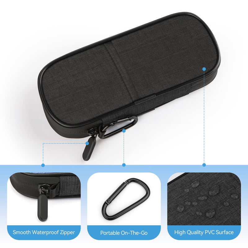 [Australia] - Insulin Pen Cooler Travel Case Diabetic Medication Insulated Cool Organizer with 2 Reusable Ice Packs for Insulin Pen and Other Diabetic Supplies, for The Daily Life and Trip Black Cooler Case 
