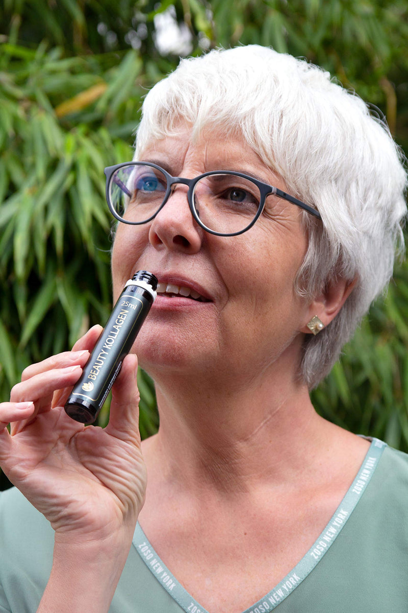 [Australia] - Luondu Beauty collagen drinking ampoules with hyaluronic acid (30 ampoules with 2500 mg premium liquid collagen) I anti-aging* for drinking I with biotin, copper & vitamin C, flower honey & royal jelly 