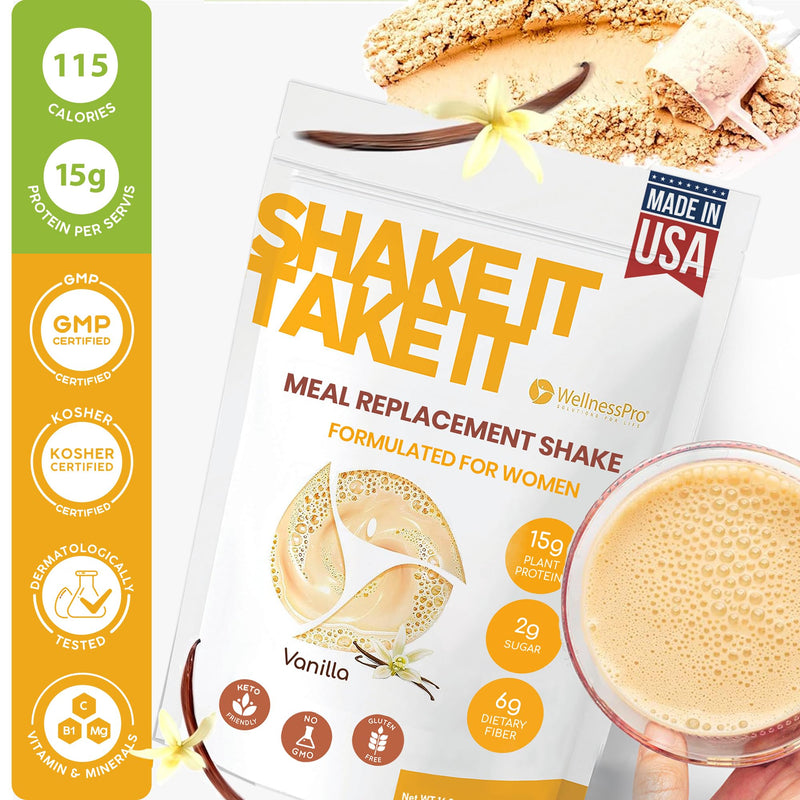 [Australia] - HARMONIFY Meal Replacement Shake for Women with Vanilla Flavor, 15g Plant Based High Protein Powder, Kosher, Keto Friendly, Non-GMO, 16,9 Oz 1.06 Pound (Pack of 1) 