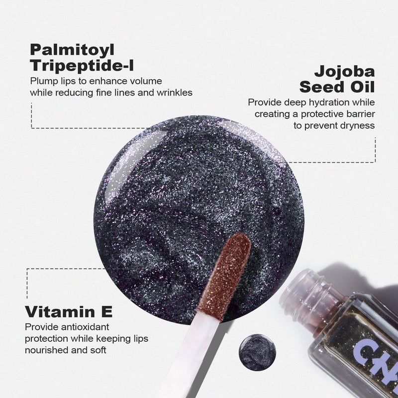 [Australia] - Chillab The Signature Trio Set Makeup Gift Box with Lavender Matte Powder New Edition & Magic Black Plumping Lip Oil, Everyday Beauty Essentials, Perfect Holiday Gift for Her 