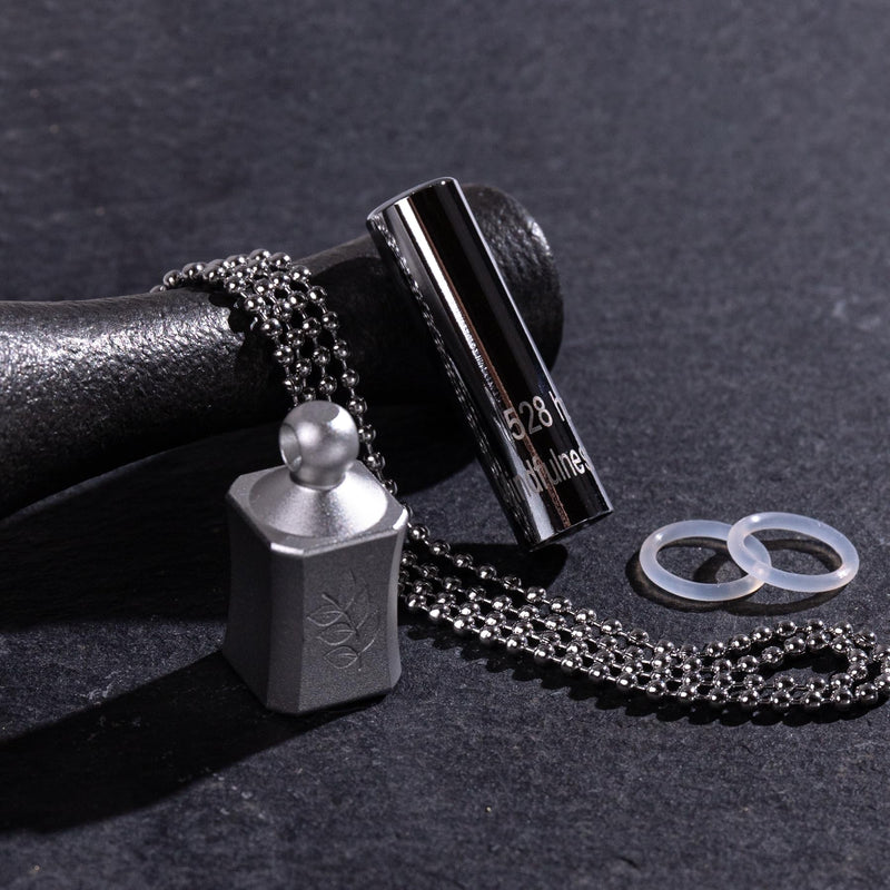 [Australia] - 528 Hz Meditation Necklace Breathing Frequency Sound Healing Device by Adjusting The Breathing for Anxiety & Stress Relief Mindfulness (White) 
