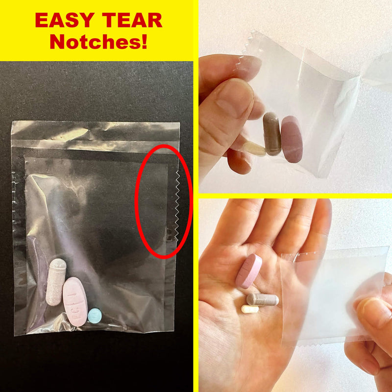 Mansung S Heat Seal Pill Bag pouche Pack Sealed for Medicine Funnel Tray Loading AM PM Organizer Electronic Dispenser kit Daily Sealing Filler Vacuum Vitamin omnicell sorter Paper (S 700 Bags/Week) S 700 Bags/Week