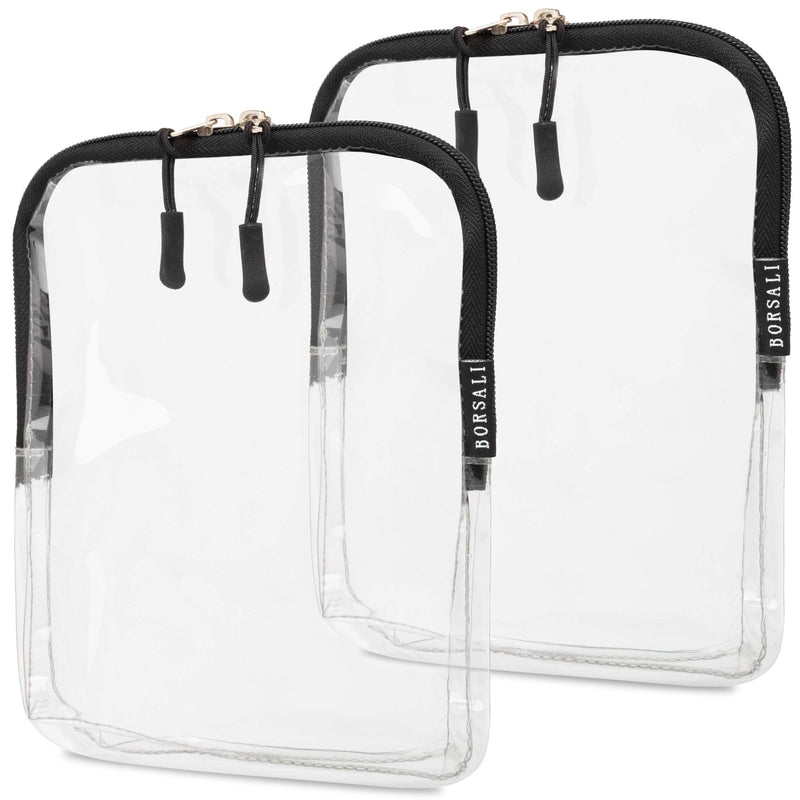 2-pack TSA Quart Size Bag Approved for Carry On Travel with Brown Small Crossbody Bag for Women and Paper Soap Sheets 1 Case with 50 Sheets To Go