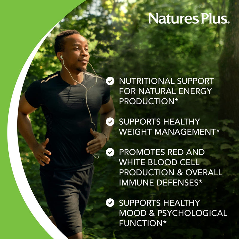 NaturesPlus Vitamin B12 500 mcg - 90 Tablets - Energy & Immune Health Support - Gluten Free, Vegetarian - 90 Servings 500 mcg (Pack of 1)
