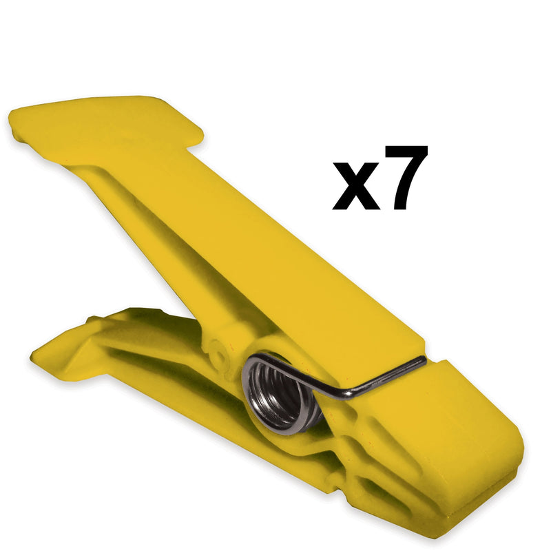 Rehabilitation Advantage Resistive Pinch Pin Hand Exercisers (Set of 7), Yellow 0.35 Pound