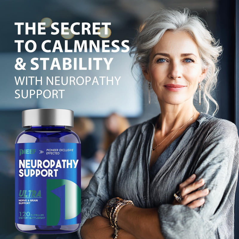 Nerve Savior for Neuropathy, 120 Capsules with 600mg Alpha Lipoic Acid & Benfotiamine, Daily Formula for Nerve Health in Hands, Fingers, Feet and Toes
