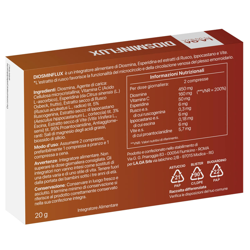 [Australia] - Diosmin and Hesperidin 500 mg, vein tablets with diosmin, hesperidin, red vine and flavonoids. 40 tablets high dosage for varicose veins, swollen legs, burst capillaries and edema legs. 