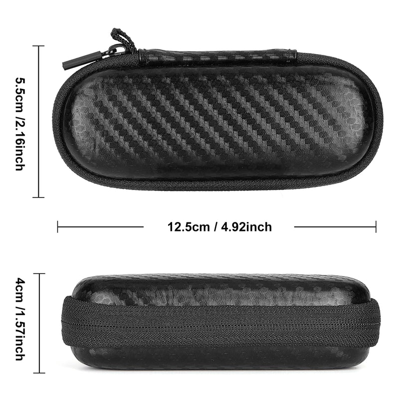 [Australia] - Glamgen Case for kardiamobile EKG Heart Monitor, Hard Travel Case for KardiaMobile 6L, Case for Kardia EKG Monitor, Pill Box and Carabiner Clip Included, Heart Monitor Travel case 