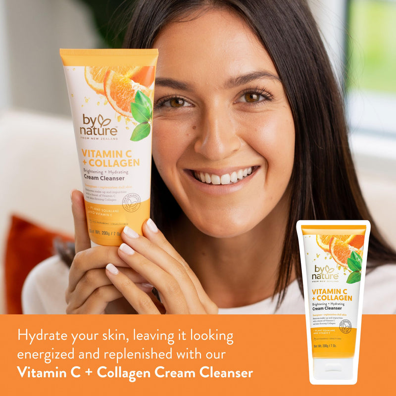 By Nature Vitamin C + Collagen Face Cream Cleanser - 7 oz 7 Ounce (Pack of 1)