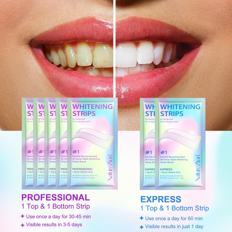 Teeth Whitening Strips,7-Day whitening Strips,Peroxide Free,Sensitive Teeth Whitener,Enamel Safe for Whiter Teeth,Deep Stains Removal,nstant Teeth Whitening Without The Harm (28pcs) Coconut 28pcs