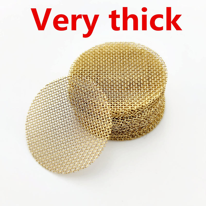 [Australia] - 200 Pieces Brass 3/4 Pipe Screens, 100% Brass 0.75 Inch Screens, Metal Screen with Black Storage Box 