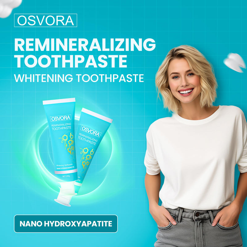 Fluoride Free Toothpaste, Nano Hydroxyapatite Toothpaste, Remineralizing Natural Teeth Whitening Tooth Repair, Appropriate for Sensitive Teeth