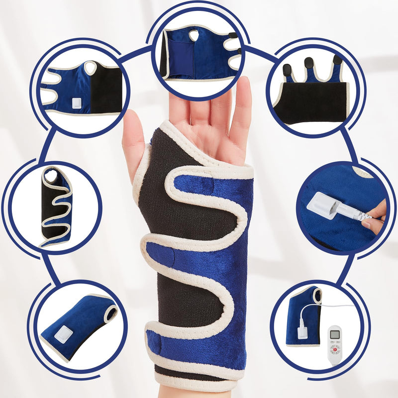 [Australia] - CAMECO Heating Pad for Wrist Pain Relief, Heated Wrist Wrap for Carpal Tunnel, 10-90Min Timer 