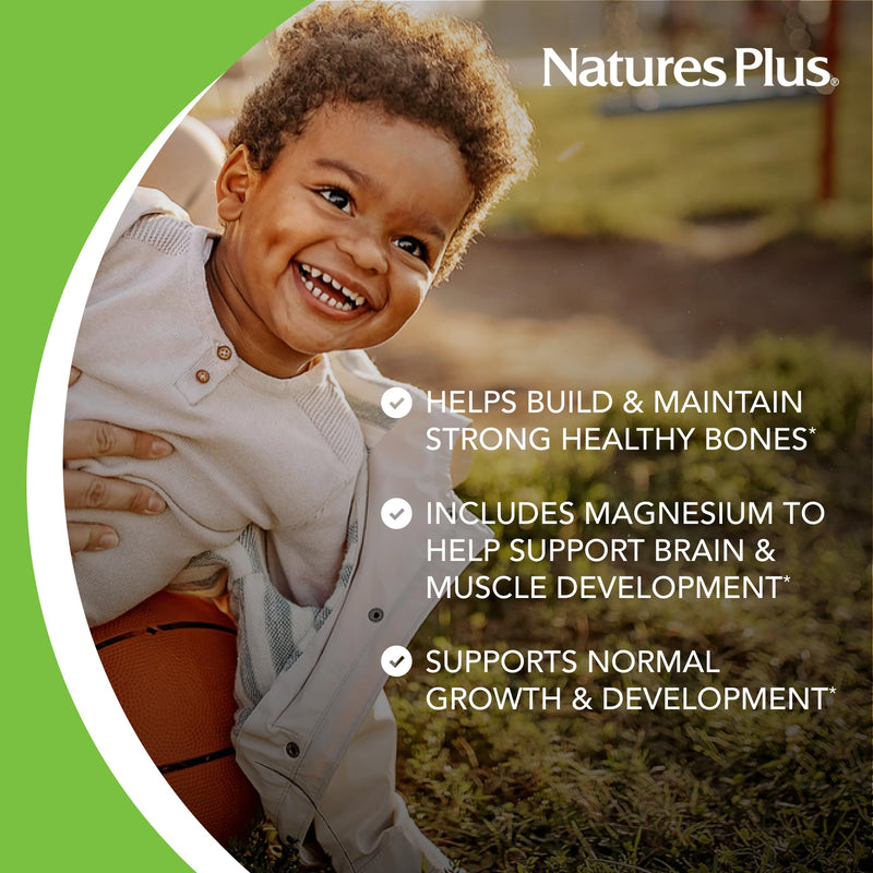 [Australia] - NaturesPlus Animal Parade Calcium, Vanilla Sundae Flavor - 90 Animal-Shaped Chewable Tablets - Pack of 2 - Promotes Healthy Bones - Vegan, Gluten Free - 180 Total Servings 