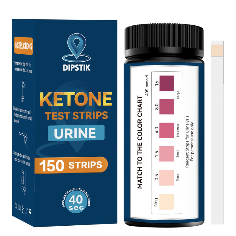 [Australia] - Ketone Test Strips, 150 Strips Keto Strips Urine Test for Ketosis Home Quick and Reliable Results 
