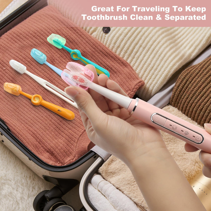 [Australia] - 20pack Travel Toothbrush Head CoversÔºåPortable ToothbrushProtector Cap Brush Pod CaseÔºå Fits Most Manual and Electric Toothbrushes 