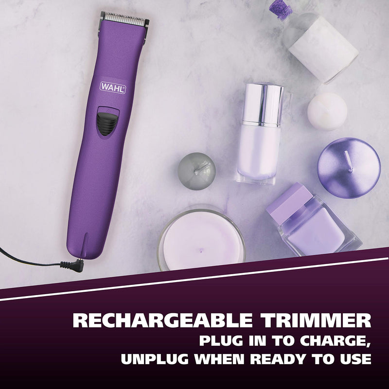 [Australia] - Wahl Pure Confidence Rechargeable Electric Trimmer, Shaver, & Detailer for Smooth Shaving & Trimming of The Face, Underarm, Eyebrows, & Bikini Areas – Model 9865-100 