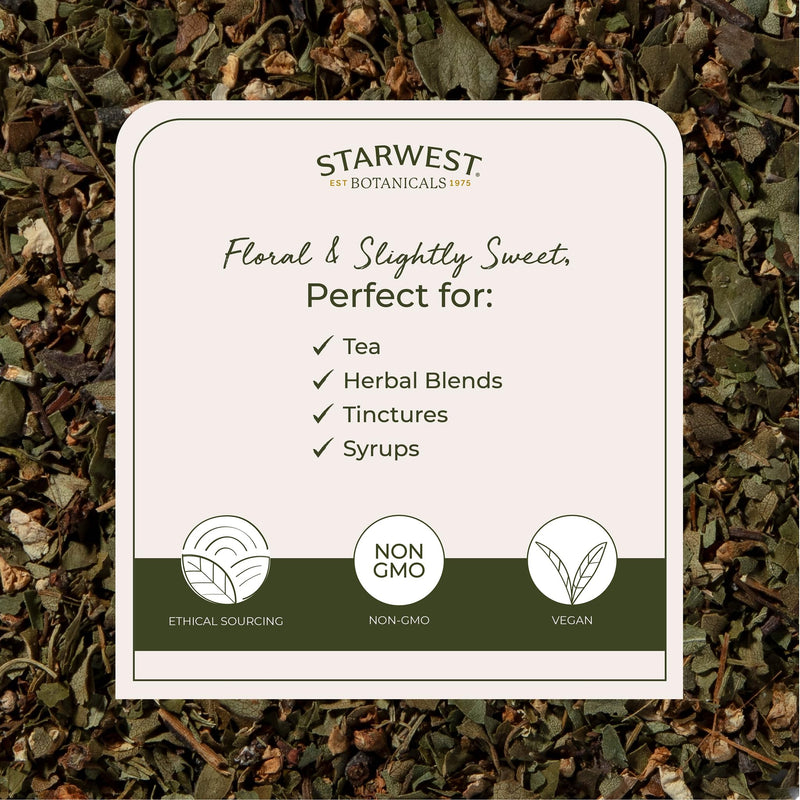 [Australia] - Starwest Botanicals Organic Hawthorn Leaves & Flowers - Dried Loose Leaf Herb for Tea, Natural Wellness Support for Women & Men, Cut & Sifted, Certified Kosher, Non-GMO - 4 oz Pouch 