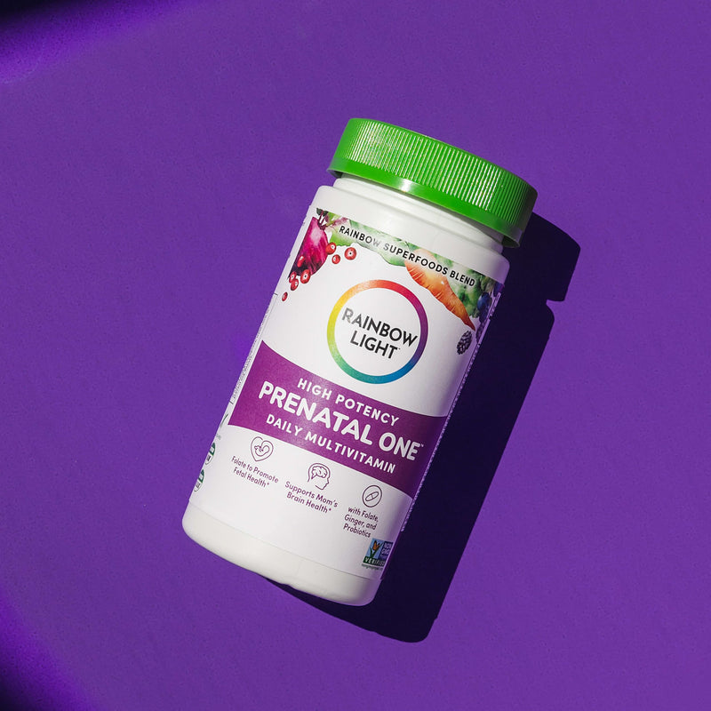 [Australia] - Rainbow Light Prenatal One High Potency Daily Multivitamin with Folate, Ginger and Probiotics; Supports Mom and Baby from Conception to Nursing; Vegan, 150 Tablets,* Pack May Vary 150 Count (Pack of 1) 