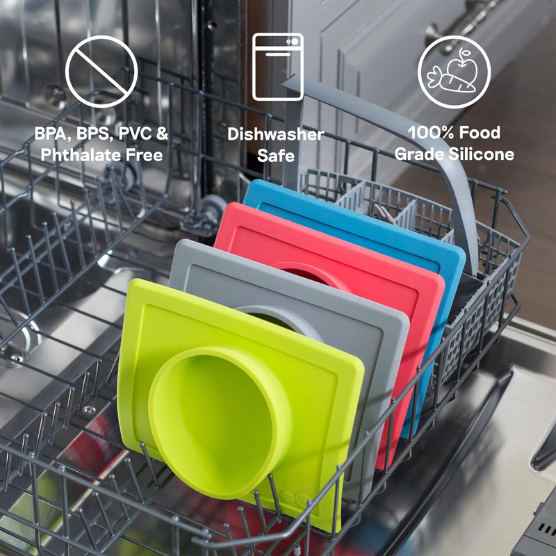 [Australia] - ezpz Mini Bowl for 12 Months+ (Coral) - 100% Silicone Suction Bowl with Built-in Placemat for Toddlers - Comes with a Reusable Travel Bag Coral 