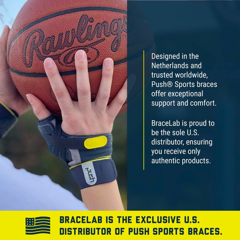 Push Sports Thumb Brace - Stabilizes Skier's Thumb, Optimizes Function (Left Small) Left Small (Pack of 1)