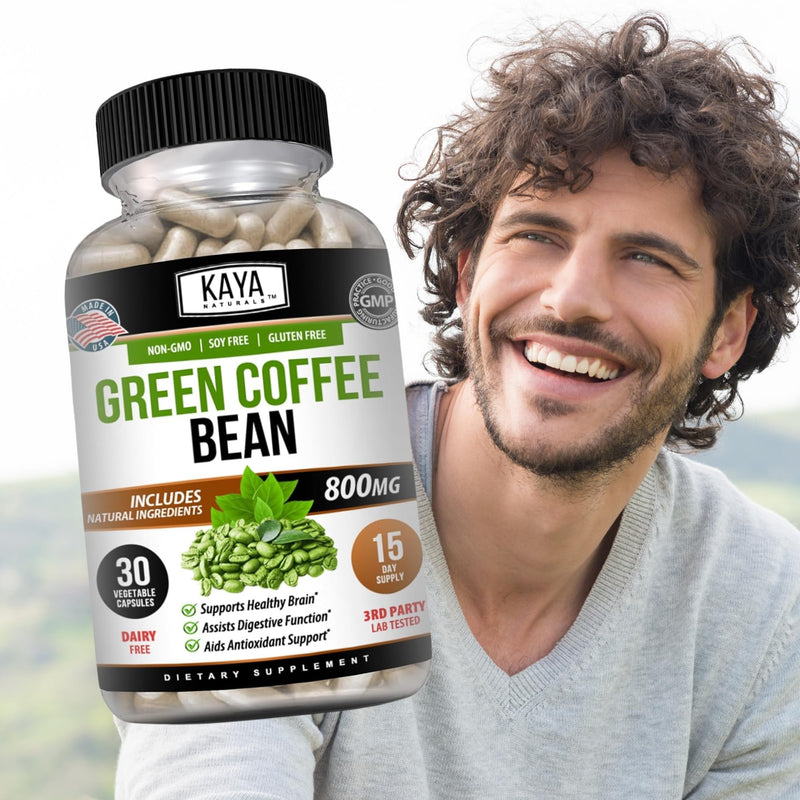 [Australia] - Kaya Naturals Green Coffee Bean Extract - Non-GMO, Gluten-Free Supplement (30 Count (Pack of 1) 30 Count (Pack of 1) 