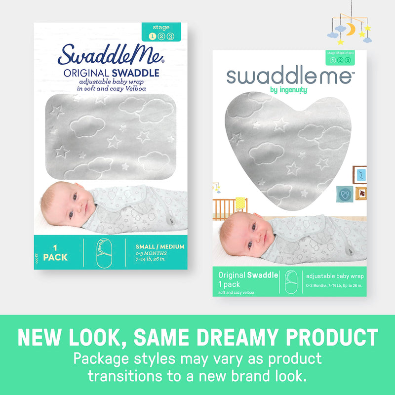 [Australia] - SwaddleMe by Ingenuity Original Swaddle, 100% Cotton, Improves Sleep & Calms Startle Reflex, 0-3 Months, 3-Pack - Criss Cross Polka Dot Polk Dot 3pk 