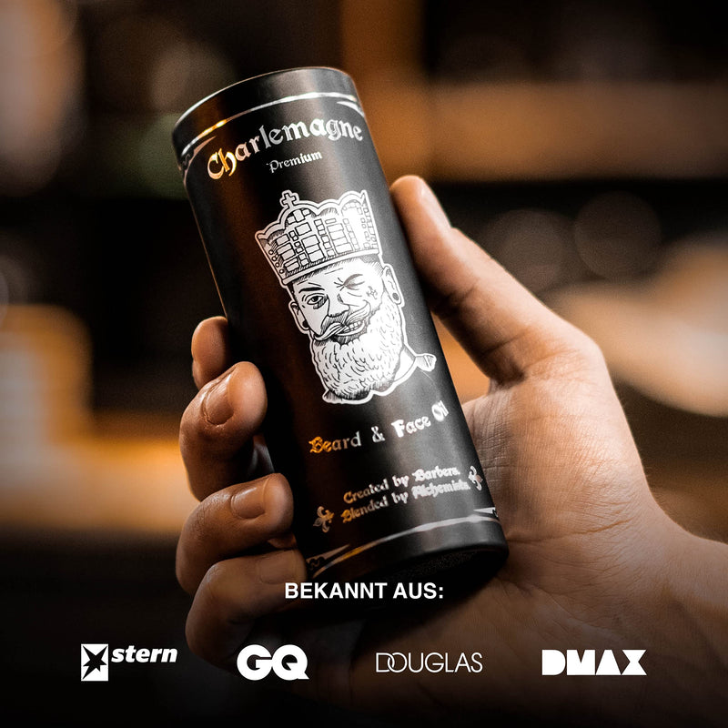 [Australia] - Charlemagne Beard Oil - Vegan Beard Care for Men - Tobacco Vanilla - Made in Germany - Stimulates Beard Growth - Natural Beard Oil - Beard Growth Agent Men Tobacco / Vanilla 30 ml (Pack of 1) 