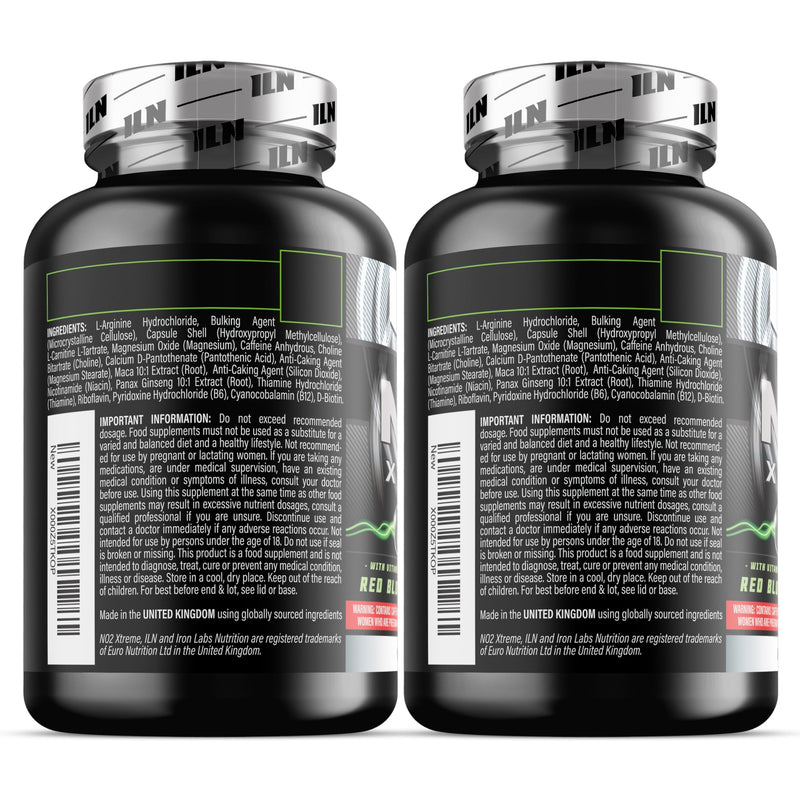NO2 Xtreme – High Strength 5,070mg Nitric Oxide Supplements for Men & Women – Nitric Oxide Booster Pre Workout Tablets with L Arginine (240 Vegetarian Capsules) 120 count (Pack of 2)