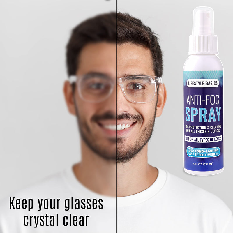 [Australia] - Anti Fog Spray Cleaner for Eye Glasses, Lenses, Mirrors - All-Surface Fog Prevention - Up to 24 Hrs Protection 