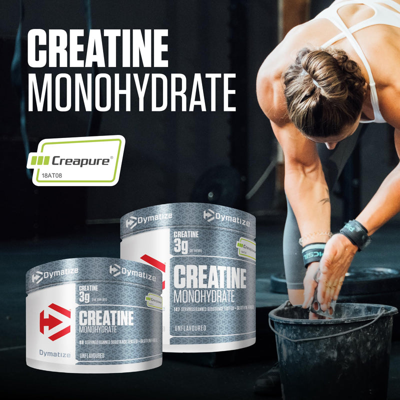 [Australia] - Dymatize Creatine Monohydrate Unflavored Powder 500g - 100% Creapure Creatine - Amino Acid - Creatine 147 Servings (Pack of 1) 
