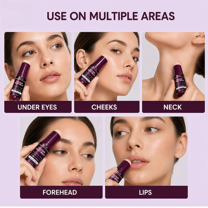 Aquae Calcium Multi Balm Stick for Face, Eyes, Lips & Neck – Moisturizing Collagen Balm Stick with Vitamin D & Shea Butter – Hydrating Skin Care Stick for Dryness & Smooth Look, All Skin Types 0.32 Fl Oz (Pack of 1)