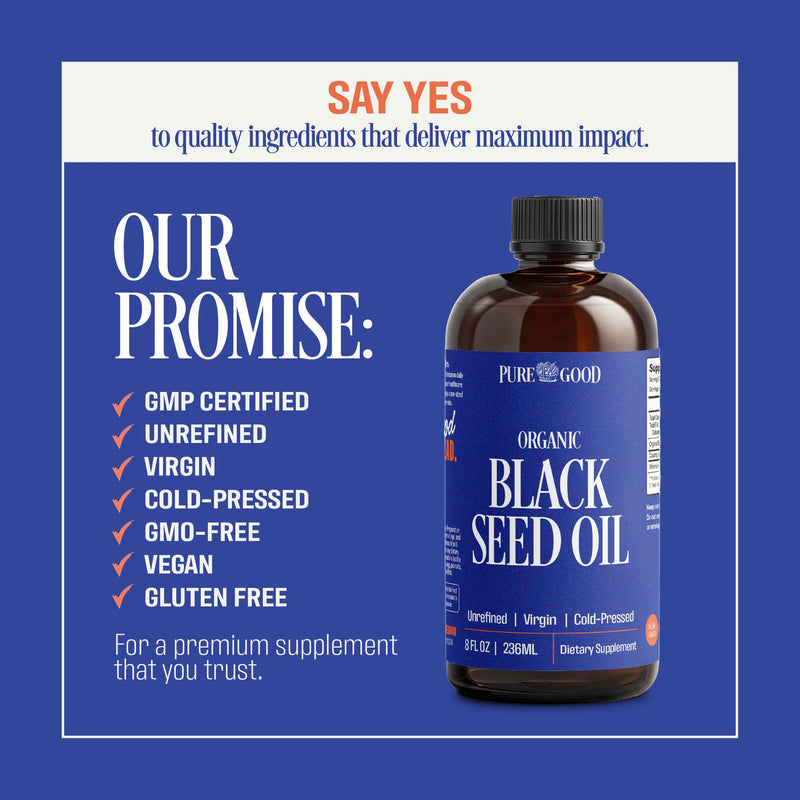[Australia] - Organic Black Seed Oil Liquid (8oz) Quality Antioxidant Black Seed Supplement, Non- GMO Vegan & Gluten Free Cumin Oil for Hair Growth, Digestion, Joints & Skin 1 